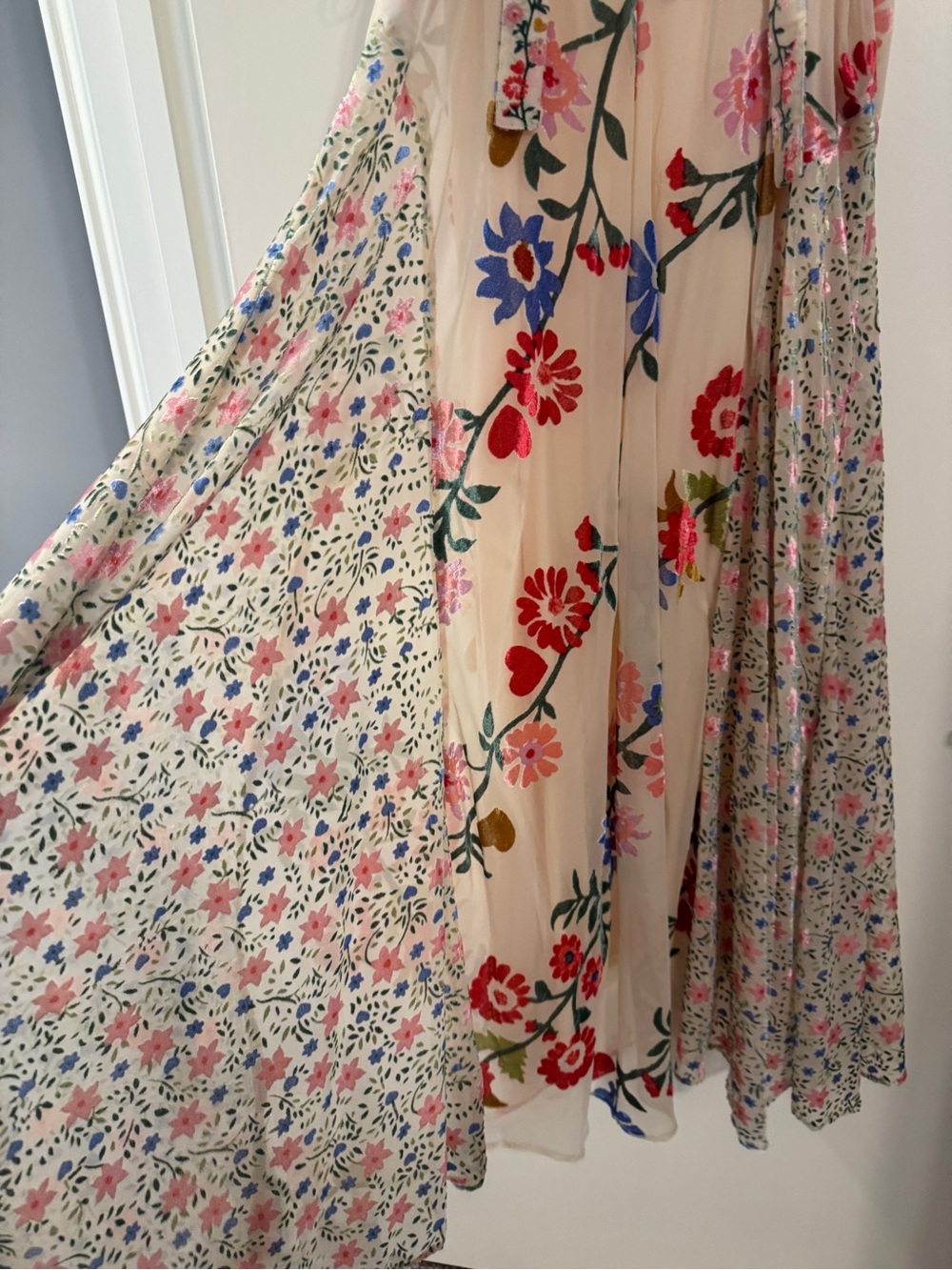 Free People Falling Petals Velvet Maxi Dress - Picture 8 of 10